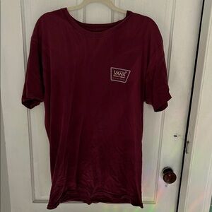 Vans Men's Deep Red Short Sleeve Tee